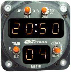 Davtron Model 811B-24 Lt 24 Hr Foot & Et Clock Black Faceplate User Selectable 12 Or 24Hr M811B-1 811B-1 M811B-12