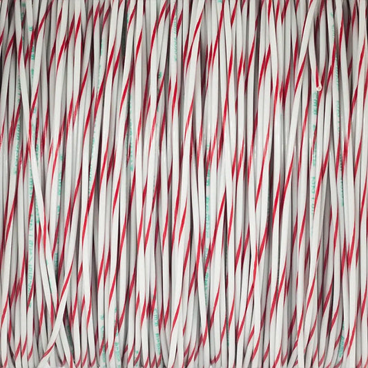 Unshielded 22GA White - Red Wire M22759/16-22-92