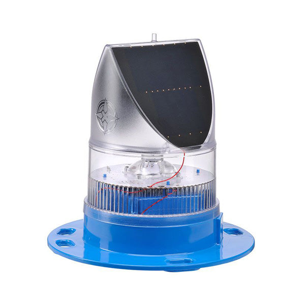 12 LED Solar Aviation Light Blue
