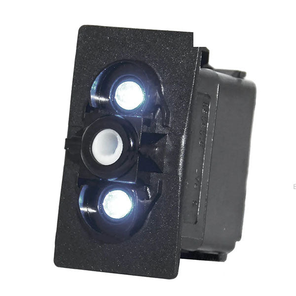 Carling Switch Body On-Off-On, Ind White LED Light