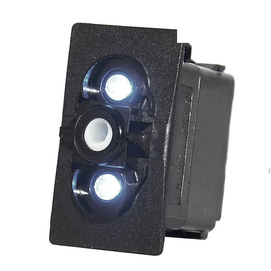 Carling Switch Body (On)-Off-(On), Ind White LED Light