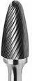 Carbide Round Nose Tree Burr 1/2