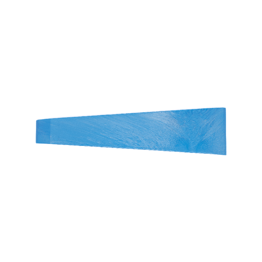 Crew Tool - 8 Inch Double Ended Scraper - Blue Acrylic - 1 & 2 Inch Tips