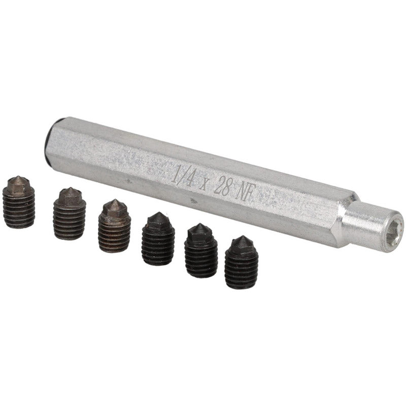 Center-Locating Transfer Punch For Threaded Holes 6 Screws One Holder Size 1/4 -28