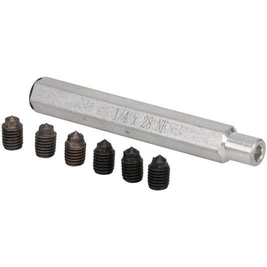 Center-Locating Transfer Punch For Threaded Holes 6 Screws One Holder Size 1/4 -28