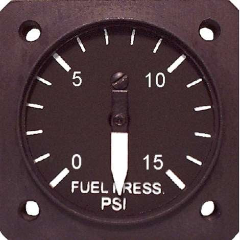 UMA 1-1/4 Fuel Pressure 0-10 PSI Rotax 912 Uls