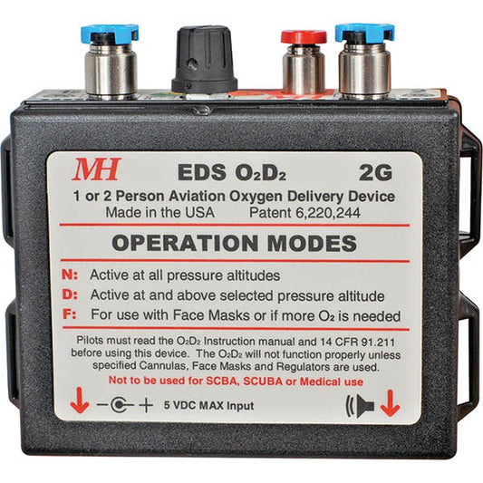Mountain High 2 Place Eds 02D2-2G Oxygen System With Regulator