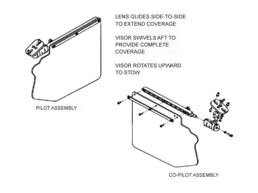 Rosen King Air 200 Monorail System With Visors