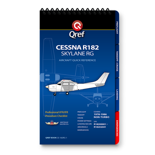 Cessna R182 Skylane Rg QREF Book