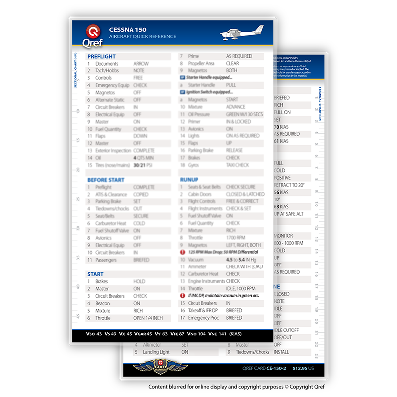 Cessna 150 QREF Card