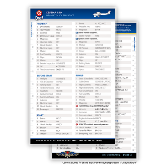 Cessna 150 QREF Card