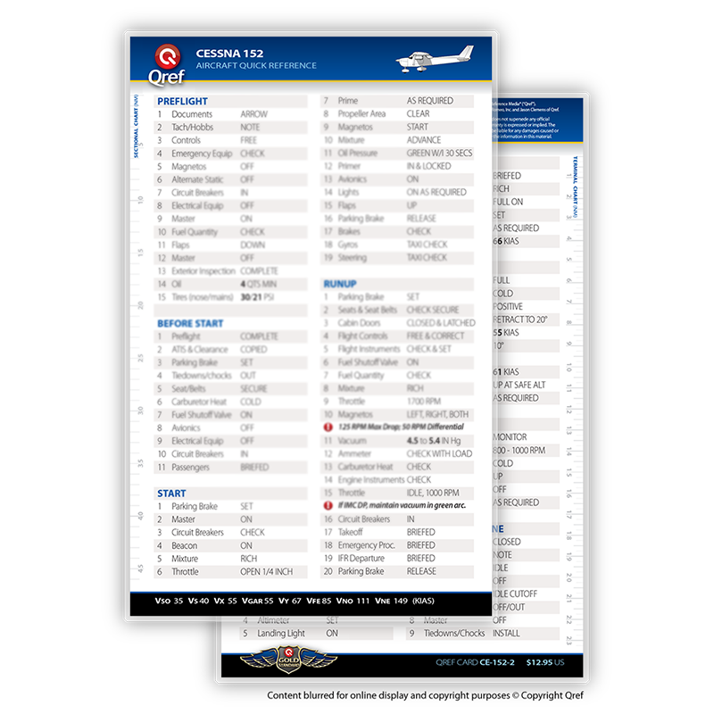 Cessna 152 QREF Card