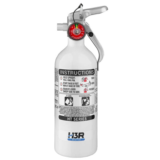 H3R A537TS - 1.79 lb. Halotron BrX HT Series Ground Support Fire Extinguisher with Vehicle Bracket