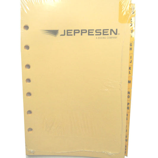 Jeppesen Index Tabs Alphabetical