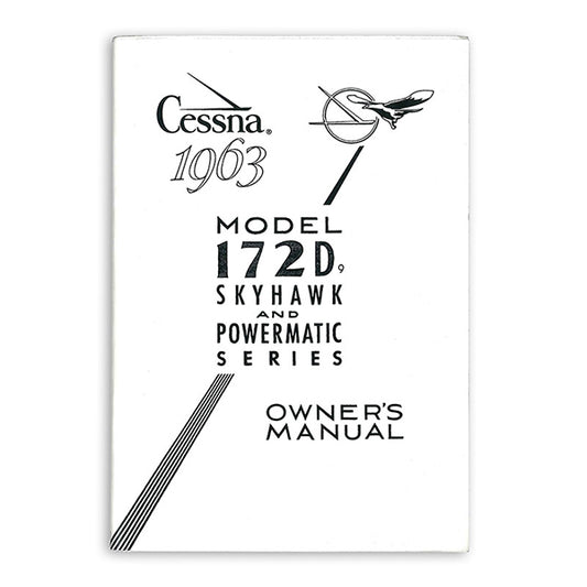Cessna 172D & Skyhawk 1963 Owners Manual