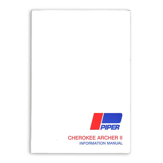 Piper PA28-181 Archer II 1976 Pilots Information Manual