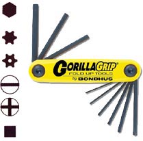 Gorillagrip Fold Up 9 Pc Tool Hex 5/64 - 1/4