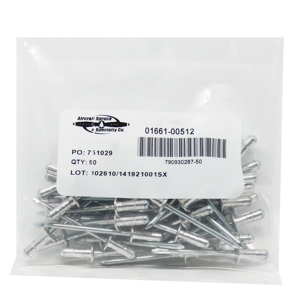 1661-0512 Dome Avex Rivet (Pack Of 50)