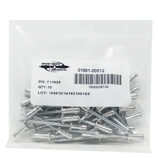 1661-0512 Dome Avex Rivet (Pack Of 50)