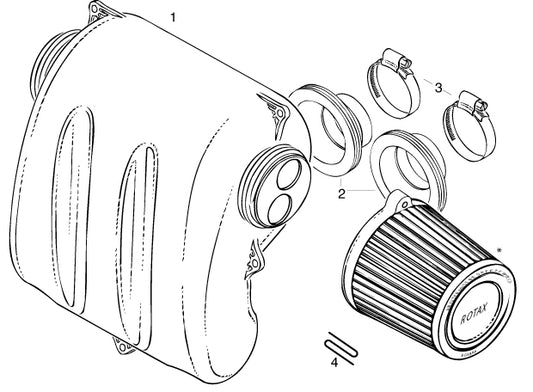 Rotax 503 | 582 Ul Engine Intake Silencer Parts
