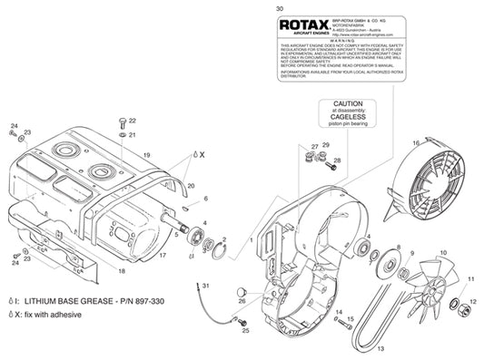 ROTAX 811-265 FAN HOUSING