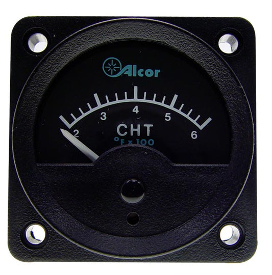Alcor By Tempest 2-1/4 CHT Meter - 500F At 8.0 Ohm - Type J FAA PMA