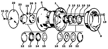 Cleveland Inner Wheel Assembly 161-04100