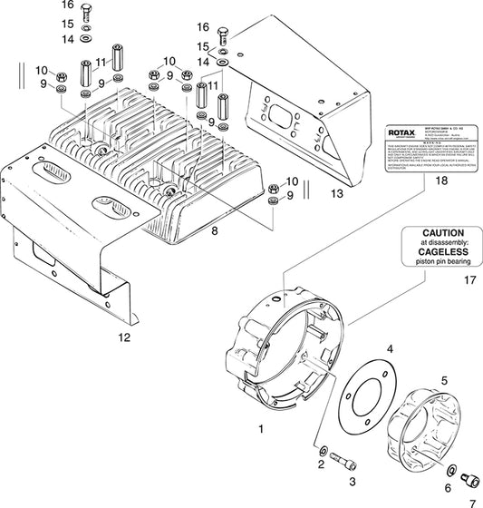ROTAX 242-209 HEX. NUT M8