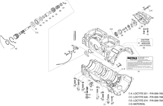 ROTAX 850-942 SEAL,ROTARY, 618
