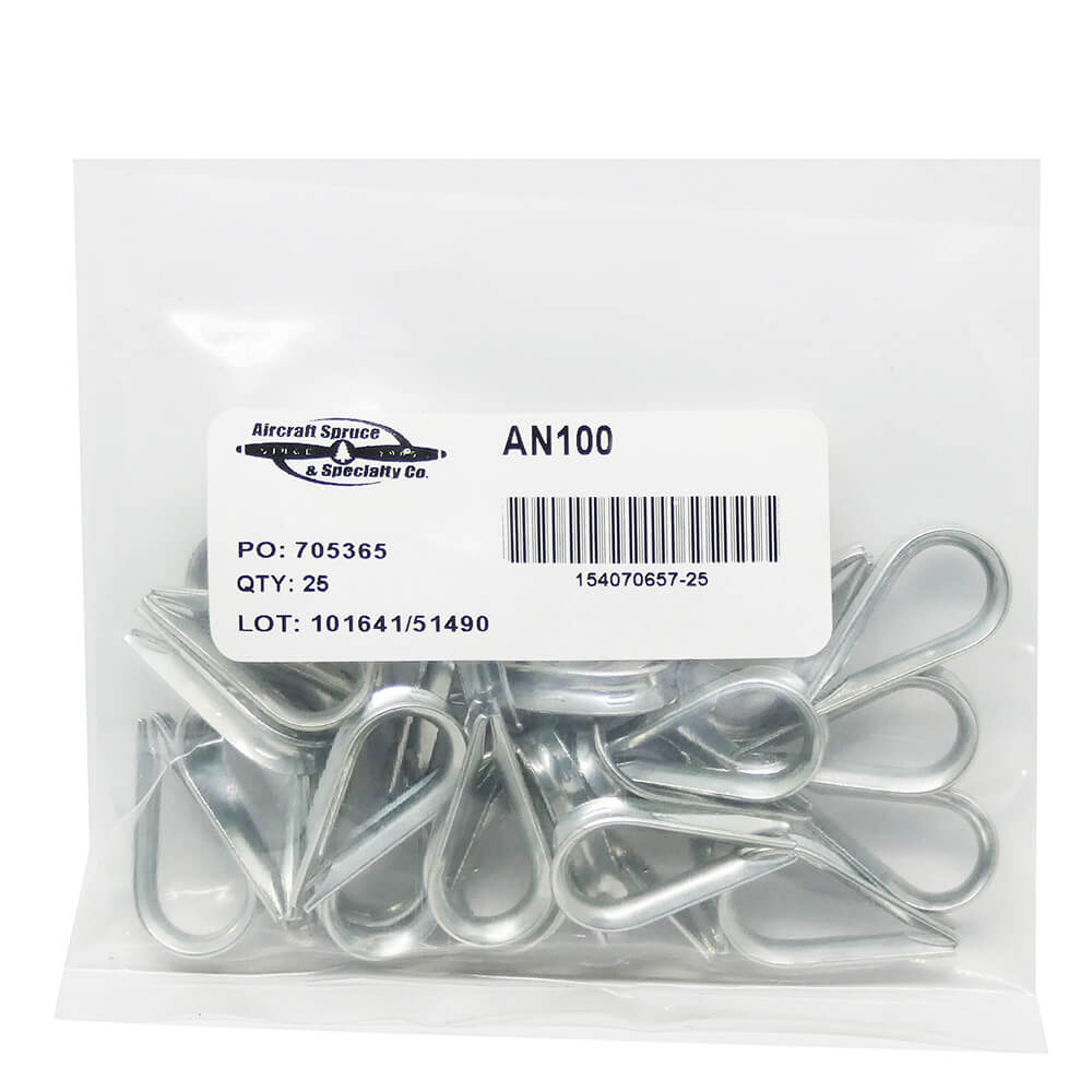 Cable Thimbles AN100-4 (Pack Of 25)