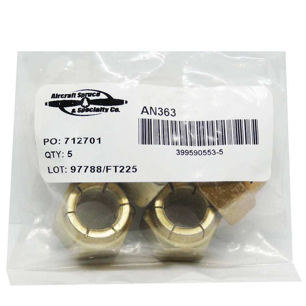 MS21046C06 Nut, Stop Stainless Steel (Pack Of 5)