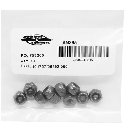 Stainless Steel MS21044C4 1/4-28 Stainless Steel Stopnut (Pack Of 10)