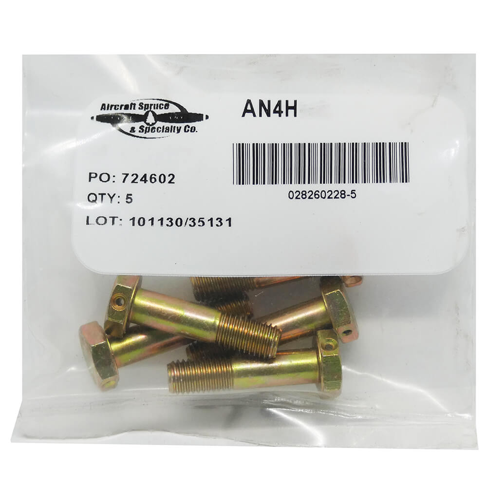 AN Bolt AN4H-16A (Pack Of 5)