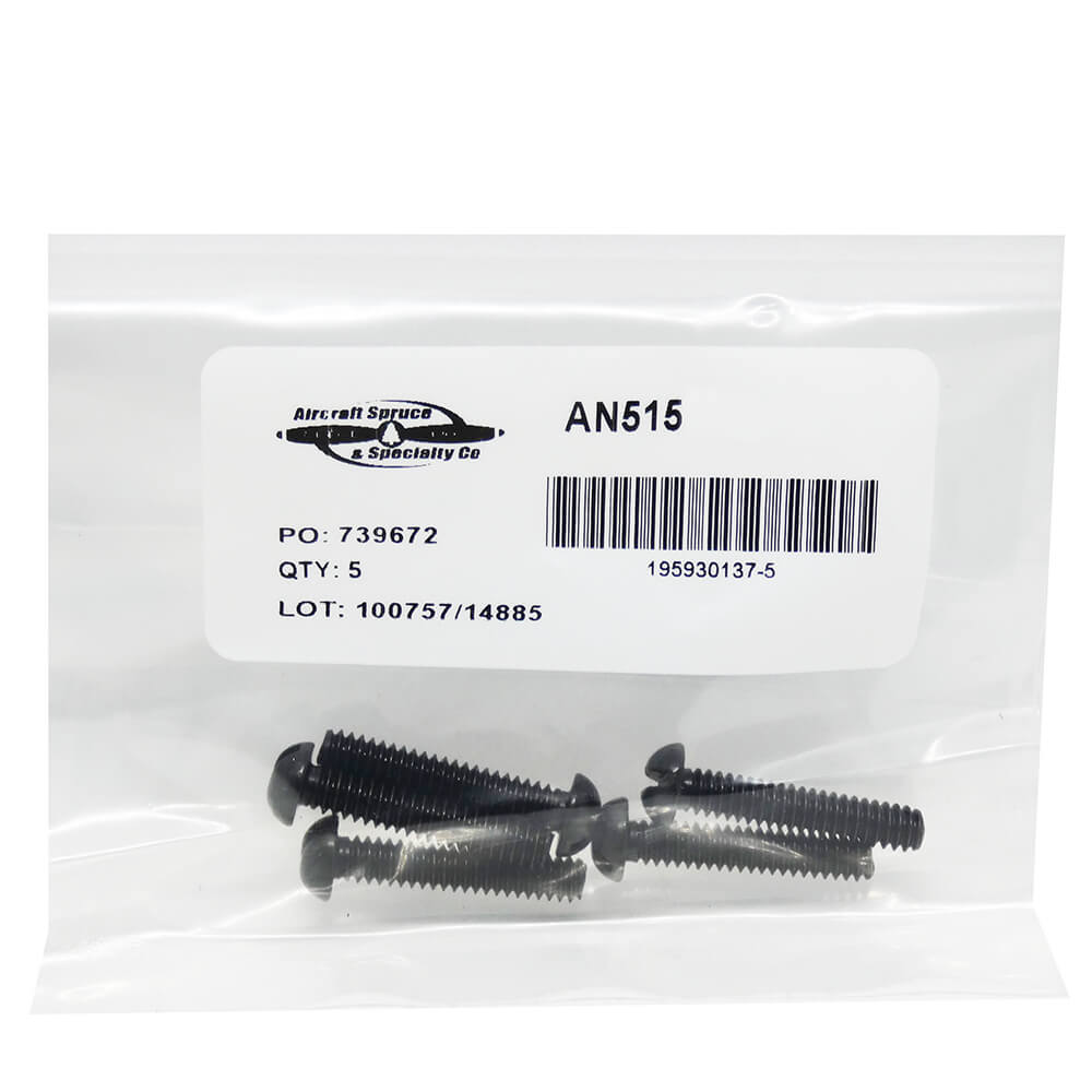 Machine Slotted Screw Round Head Brass (Pack Of 5)