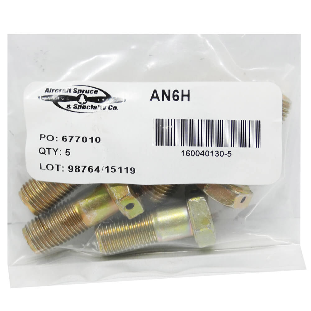 AN Bolt Drilled Head AN6H-7A (Pack Of 5)