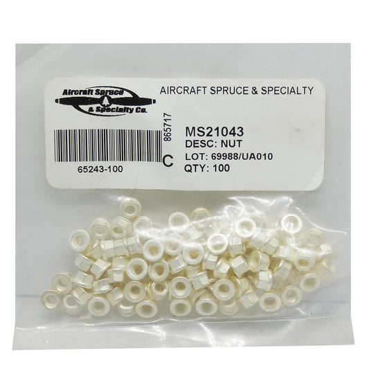 MS21043-04 Hex Nut (Pack Of 25)