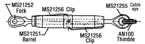 Pin Eye Stainless Steel MS21254-C5Rs