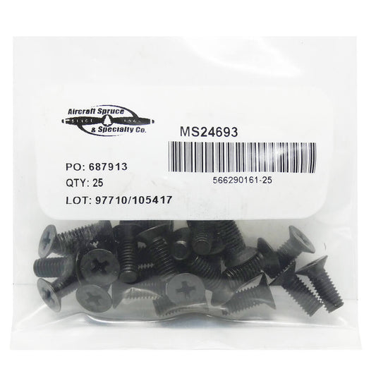 Stainless Steel Machine Screw MS24693C48 (Pack Of 25)