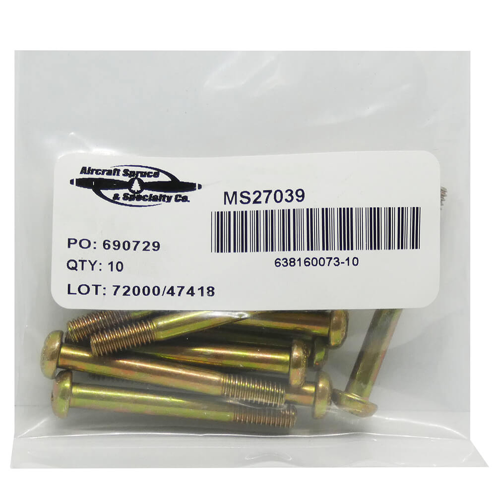 MS27039-1-19 Screw (Pack Of 10)