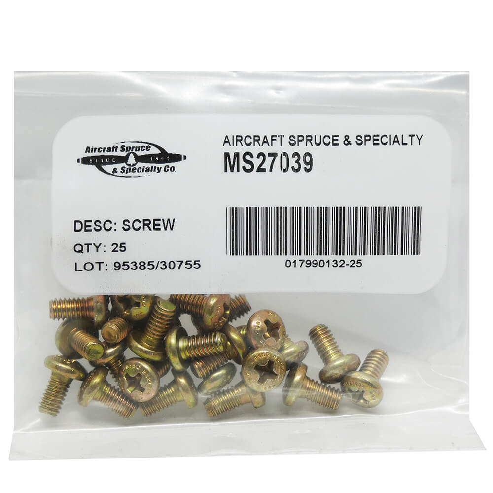 MS27039-08-15 Screw (Pack Of 25)