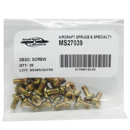 MS27039C08-15 Screw (Pack Of 25)