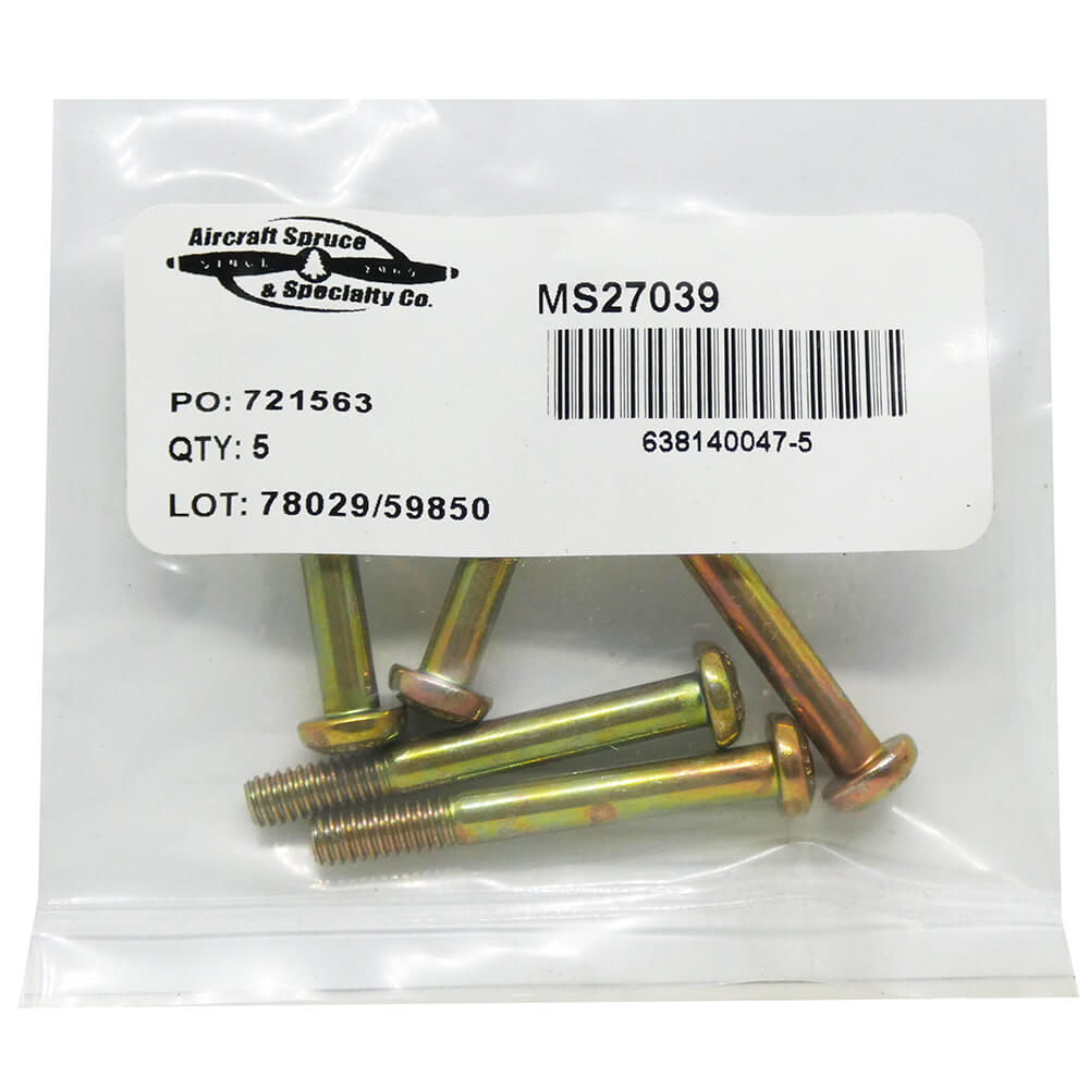 MS27039-08-21 Screw (Pack Of 5)