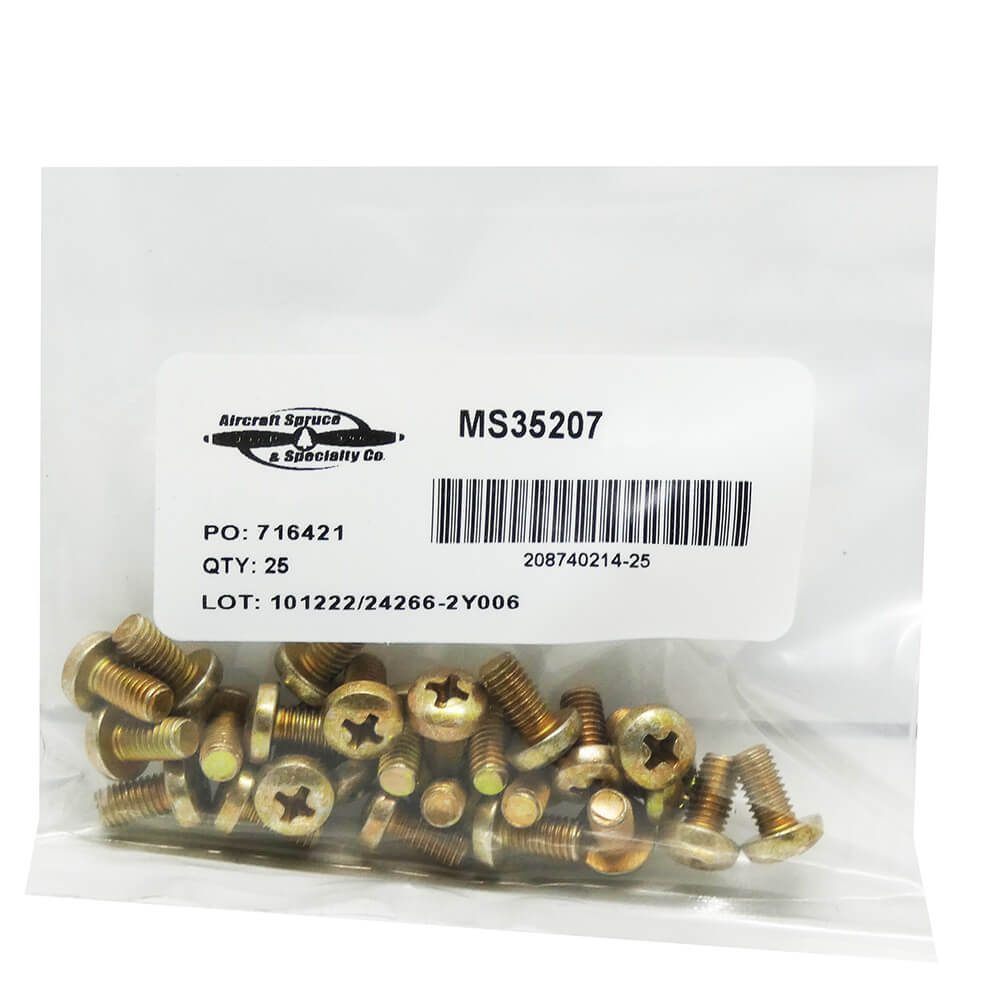 Machine Screw MS35207-266 (Pack Of 25)