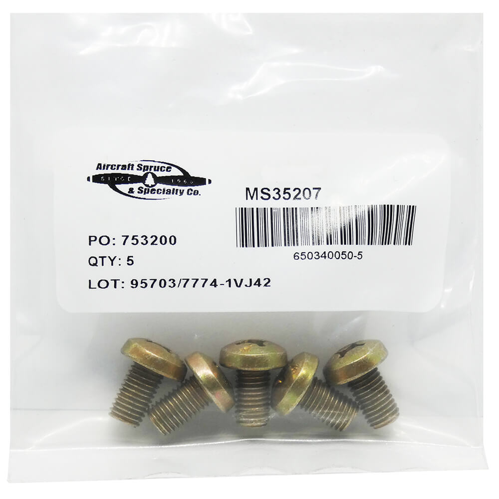 MS35207-278 Screw (Pack Of 5)