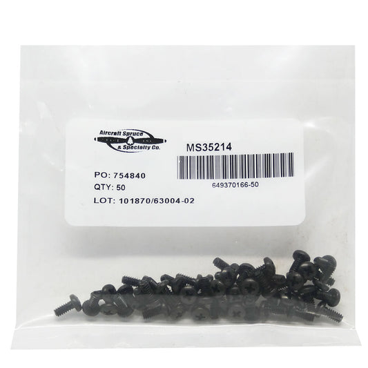 MS35214-12 Screw (Pack Of 50)