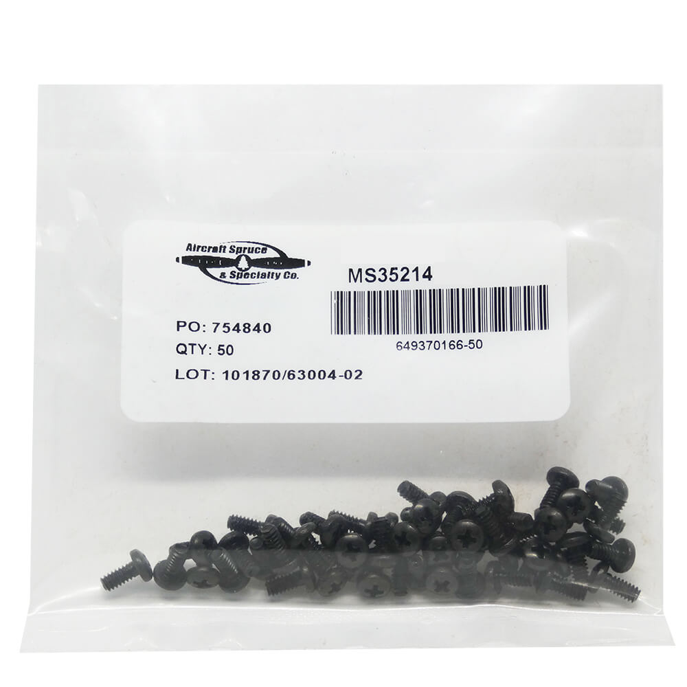 MS35214-14 Screw (Pack Of 50)