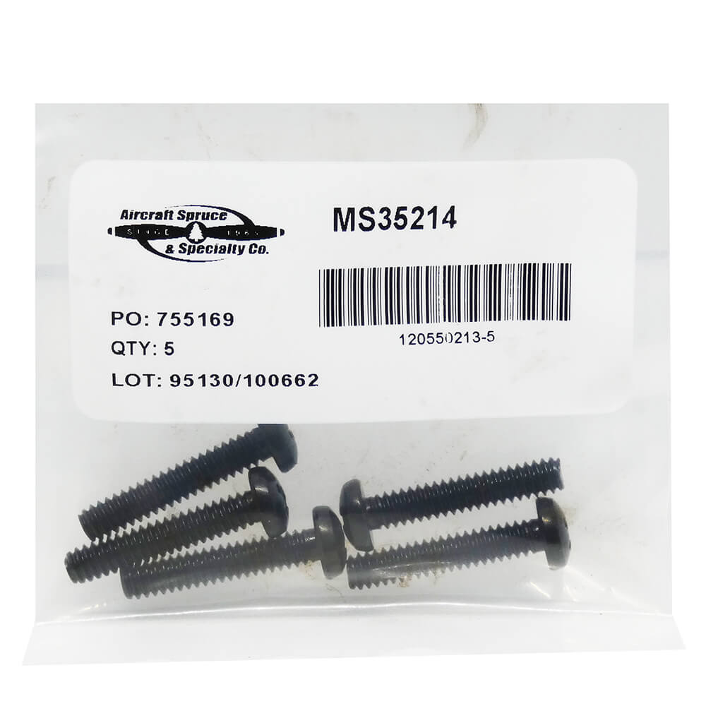 Brass Inst Screw MS35214-59 (Pack Of 5)
