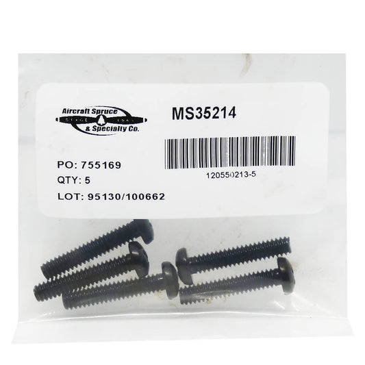 Brass Inst Screw MS35214-59 (Pack Of 5)