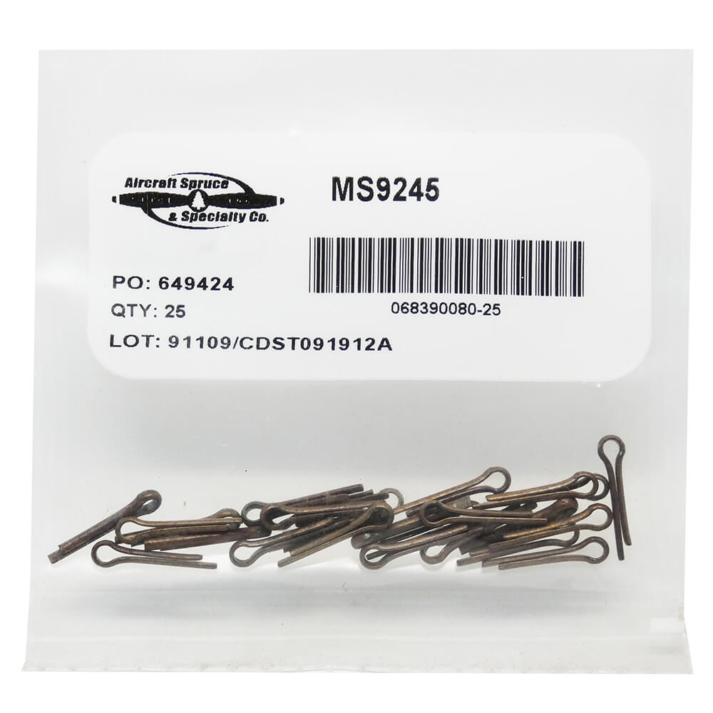 MS9245-23 Split Cotter Pin (Pack Of 25)