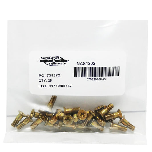 Bolt Flush Head NAS1202-5 (Pack Of 25)